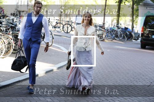 Amsterdam 29 juni 2018
Alwien Tulner met een kennis op de grachten van Amsterdam.