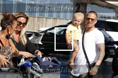 Marbella 26 juli 2018
Andre Hazes en zijn vriendin Monique en zoontje Dre vieren vakantie met Monique haar ouders in een villa van vrienden