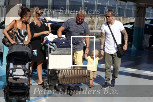 Marbella 26 juli 2018
Andre Hazes en zijn vriendin Monique en zoontje Dre vieren vakantie met Monique haar ouders in een villa van vrienden