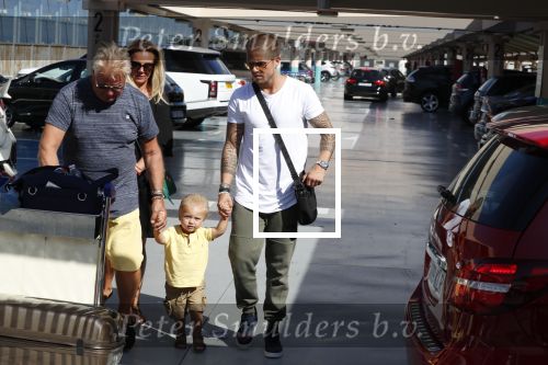 Marbella 26 juli 2018
Andre Hazes en zijn vriendin Monique en zoontje Dre vieren vakantie met Monique haar ouders in een villa van vrienden
