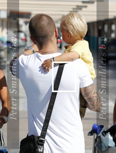 Marbella 26 juli 2018
Andre Hazes en zijn vriendin Monique en zoontje Dre vieren vakantie met Monique haar ouders in een villa van vrienden