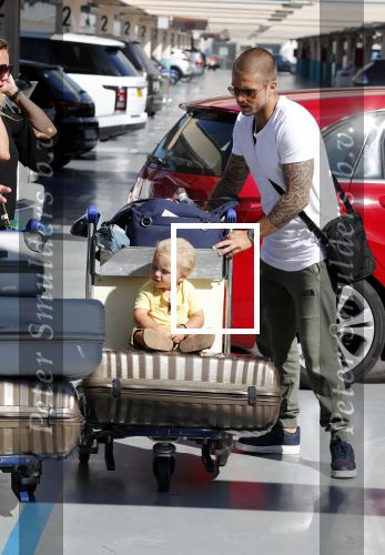 Marbella 26 juli 2018
Andre Hazes en zijn vriendin Monique en zoontje Dre vieren vakantie met Monique haar ouders in een villa van vrienden