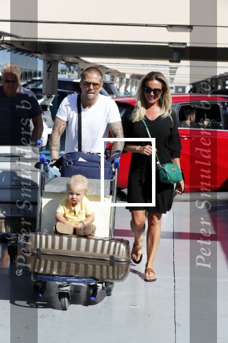 Marbella 26 juli 2018
Andre Hazes en zijn vriendin Monique en zoontje Dre vieren vakantie met Monique haar ouders in een villa van vrienden
