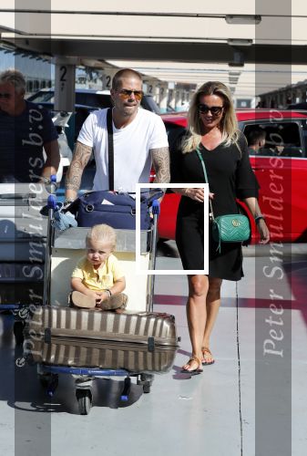 Marbella 26 juli 2018
Andre Hazes en zijn vriendin Monique en zoontje Dre vieren vakantie met Monique haar ouders in een villa van vrienden