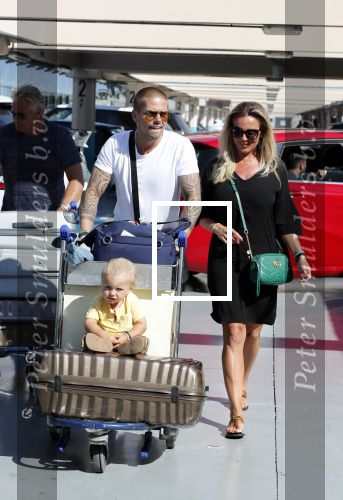 Marbella 26 juli 2018
Andre Hazes en zijn vriendin Monique en zoontje Dre vieren vakantie met Monique haar ouders in een villa van vrienden