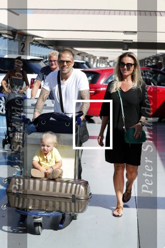 Marbella 26 juli 2018
Andre Hazes en zijn vriendin Monique en zoontje Dre vieren vakantie met Monique haar ouders in een villa van vrienden