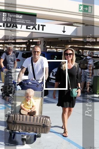 Marbella 26 juli 2018
Andre Hazes en zijn vriendin Monique en zoontje Dre vieren vakantie met Monique haar ouders in een villa van vrienden