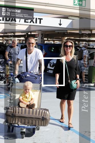 Marbella 26 juli 2018
Andre Hazes en zijn vriendin Monique en zoontje Dre vieren vakantie met Monique haar ouders in een villa van vrienden