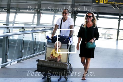 Marbella 26 juli 2018
Andre Hazes en zijn vriendin Monique en zoontje Dre vieren vakantie met Monique haar ouders in een villa van vrienden
