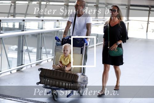 Marbella 26 juli 2018
Andre Hazes en zijn vriendin Monique en zoontje Dre vieren vakantie met Monique haar ouders in een villa van vrienden