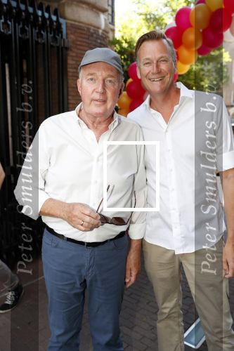Amsterdam 15 juli 2018
Frits Huffnagel feestje voor zijn 50e verjaardag bij hotel the Grand. Andre v Duin met martin