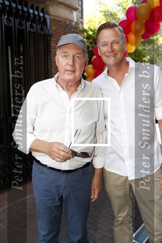 Amsterdam 15 juli 2018
Frits Huffnagel feestje voor zijn 50e verjaardag bij hotel the Grand. Andre v Duin met martin