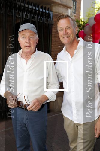 Amsterdam 15 juli 2018
Frits Huffnagel feestje voor zijn 50e verjaardag bij hotel the Grand. Andre v Duin met martin