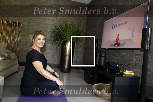 Utrecht 17 juli 2018
Antje Monteiro fitness video s in haar huis.