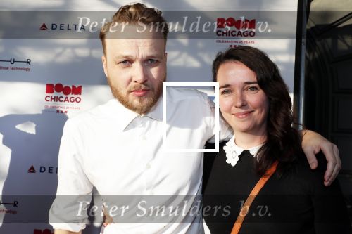 Amsterdam 14 juli 2018
25 jaar boom boom chicago in Carre. Arjan Lubach met vriendin