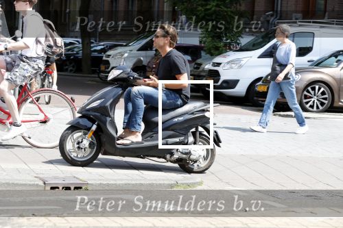 Amsterdam 19 juli 2018
Bas Smit op zijn scooter.
