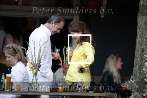 Amsterdam 13 juli 2018
Carolien de Bruijn en Erik de Vogel op een terras.