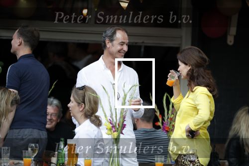 Amsterdam 13 juli 2018
Carolien de Bruijn en Erik de Vogel op een terras.