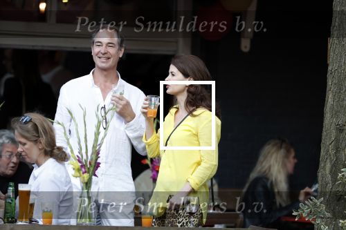 Amsterdam 13 juli 2018
Carolien de Bruijn en Erik de Vogel op een terras.