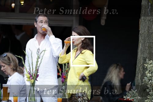 Amsterdam 13 juli 2018
Carolien de Bruijn en Erik de Vogel op een terras.