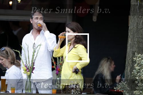 Amsterdam 13 juli 2018
Carolien de Bruijn en Erik de Vogel op een terras.