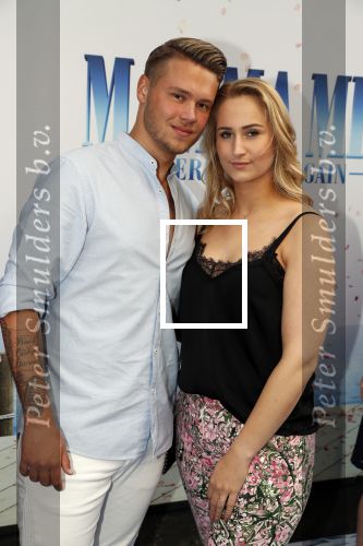 Amsterdam 17 juli 2018
Premiere Mamma mia in Tuschinski. Dave Dekker met vriendin