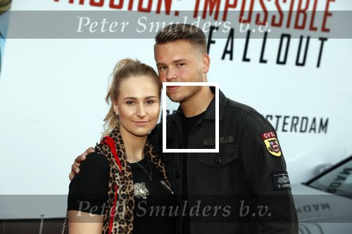 Amsterdam 30 juli 2018
Premiere Mission Impossible in Pathe Arena. Dave Dekker met vriendin