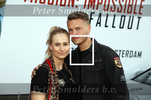 Amsterdam 30 juli 2018
Premiere Mission Impossible in Pathe Arena. Dave Dekker met vriendin