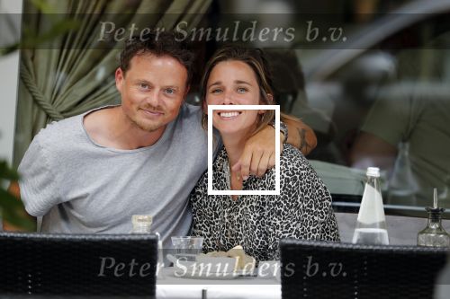 Amsterdam 18 juli 2018
Ellen Hoog met haar man Kelvin de Lang op terras.