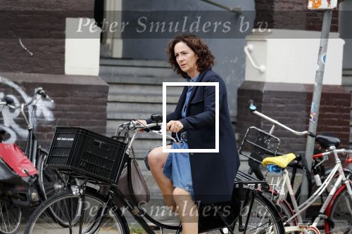 Amsterdam 19 juni 2018
Femke Halsema op haar fiets.