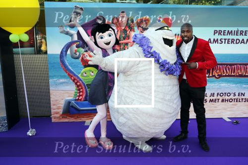 Amsterdam 15 juli 2018
De feestelijke Nederlandse premiÃ¨re van 
HOTEL TRANSSYLVANIÃ‹ 3 in PathÃ© Arena te Amsterdam. De Nederlandse stemacteurs Charly Luske, Fernando Halman, Ferry Doedens, Ilse Warringa, Tony Neef zijn aanwezig .