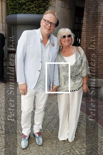 Amsterdam 15 juli 2018
Frits Huffnagel feestje voor zijn 50e verjaardag bij hotel the Grand. Frits met Willeke Alberti