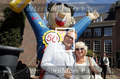 Amsterdam 15 juli 2018
Frits Huffnagel feestje voor zijn 50e verjaardag bij hotel the Grand. Frits met Willeke Alberti