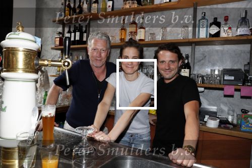 Amsterdam 13 juli 2018
Opening cafe Mimi van actrice Linde van den Heuvel en â€¦. samen met Hajo Bruins
