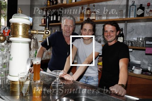 Amsterdam 13 juli 2018
Opening cafe Mimi van actrice Linde van den Heuvel en â€¦. samen met Hajo Bruins
