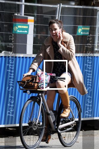 Amsterdam 20 juni 2018
Halina Reijn vertrekt met fiets na bezoek aan Lassus tandartsen.