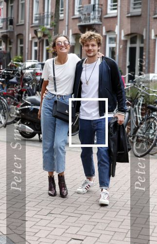 Amsterdam 13 juli 2018
Holly Brood en Soy Kroon op vespa scooter