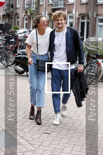 Amsterdam 13 juli 2018
Holly Brood en Soy Kroon op vespa scooter