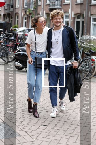 Amsterdam 13 juli 2018
Holly Brood en Soy Kroon op vespa scooter