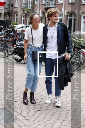 Amsterdam 13 juli 2018
Holly Brood en Soy Kroon op vespa scooter
