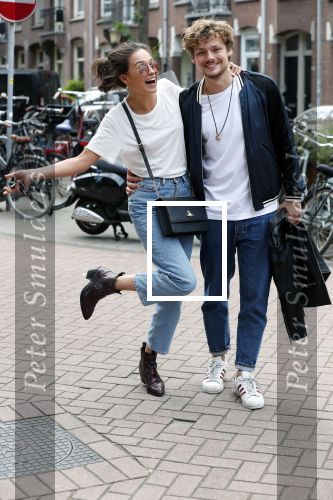 Amsterdam 13 juli 2018
Holly Brood en Soy Kroon op vespa scooter