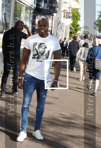 Amsterdam 14 juli 2018
Jandino Asporaat op straat in Amsterdam.