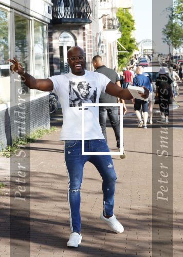 Amsterdam 14 juli 2018
Jandino Asporaat op straat in Amsterdam.