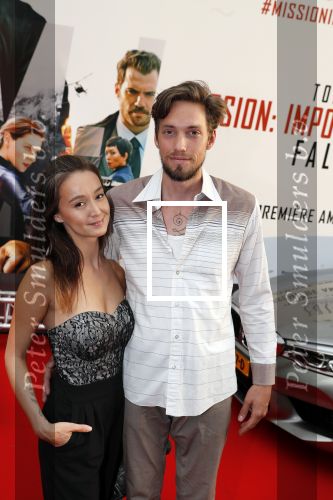 Amsterdam 30 juli 2018
Premiere Mission Impossible in Pathe Arena. Jennifer de Jong met vriend en tatoo