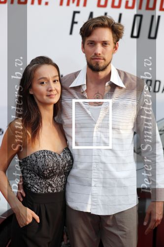 Amsterdam 30 juli 2018
Premiere Mission Impossible in Pathe Arena. Jennifer de Jong met vriend en tatoo