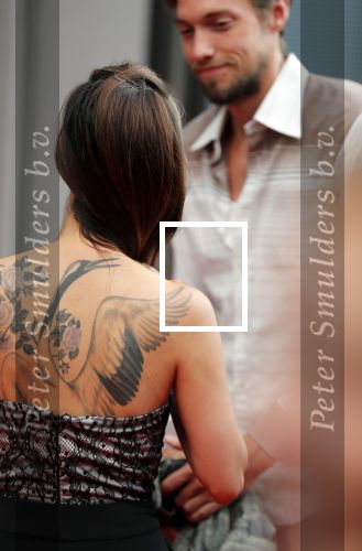 Amsterdam 30 juli 2018
Premiere Mission Impossible in Pathe Arena. Jennifer de Jong met vriend en tatoo