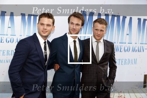 Amsterdam 17 juli 2018
Premiere Mamma mia in Tuschinski. eremy Irvine (Young Sam), Hugh Skinner (Young Harry) en Josh Dylan (Young Bill)