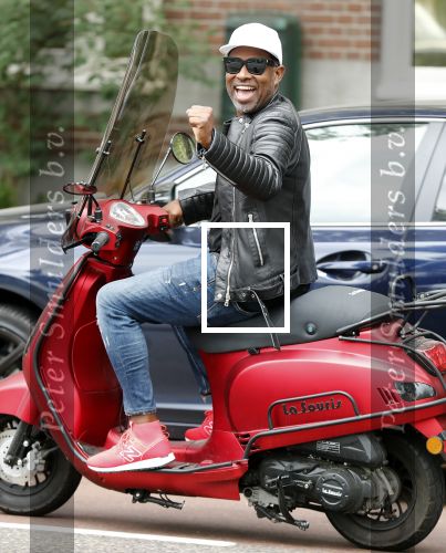 Amsterdam 9 juli 2018
Johnny Kelvin op zijn scooter