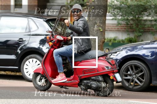 Amsterdam 9 juli 2018
Johnny Kelvin op zijn scooter