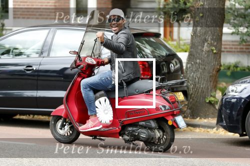 Amsterdam 9 juli 2018
Johnny Kelvin op zijn scooter